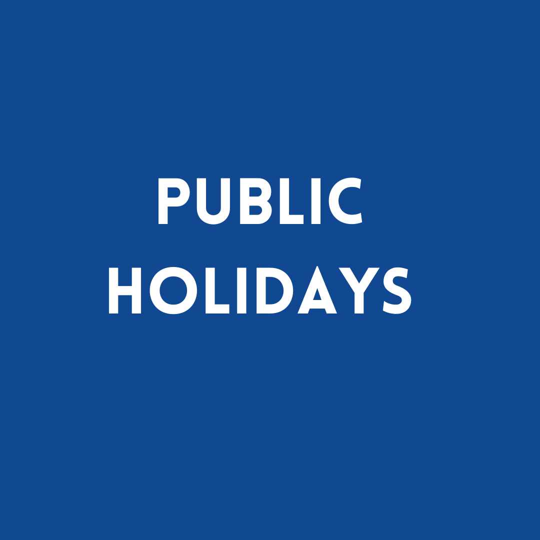 public holidays in mansfield